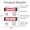 Signmission Pesticide Storage Hazardous Bilingual Danger Sign, Vinyl Decal, 18in W x 24in L, 2PK OS-2PACK-DS-D-1824-VS-1527 - alternate 3